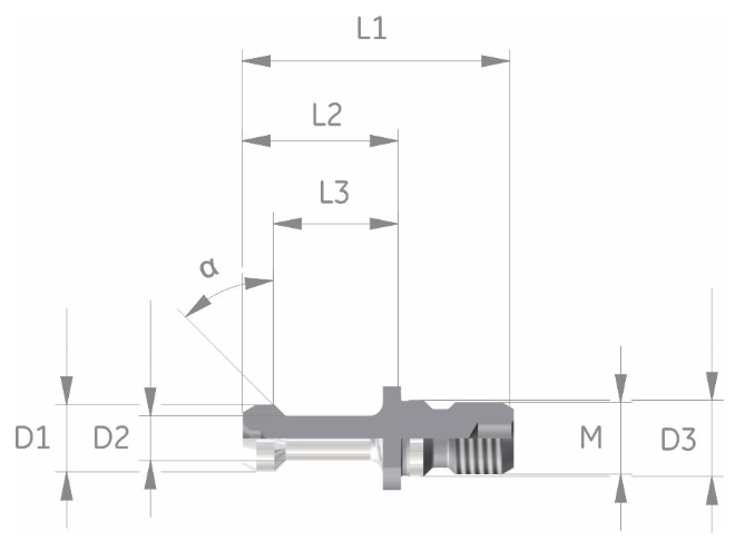 Schüssler Aantrekbout BT-MAS 40 MAS 403 - L2=35 - 45° blind
