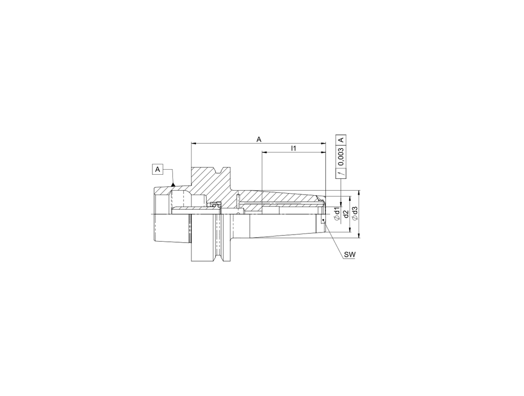 Diebold HSK-F63 Krimpopname Ø3 A=90