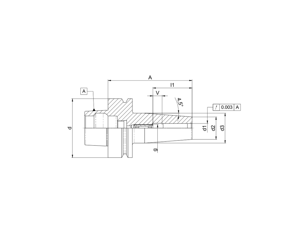 Diebold HSK-F63 Krimpopname Ø3 A=160