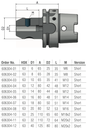 Schüssler HSK-A63 Ø40 L=125 (Kort) Weldonopname 