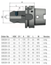 Schüssler HSK-A63 Ø18 L=120 (Lang) Weldonopname 