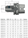 Schüssler HSK-A63 Ø32 L=160 (Extra Lang) Weldonopname 