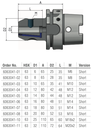 Schüssler HSK-A63 Ø25 L=110 (Kort) Weldonopname Cool Tool