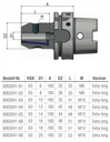 Schüssler HSK-A63  Ø20 L=160 (Extra Lang) Weldonopname Cool Tool