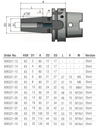 Schüssler HSK-A63 Ø6 - 4,5° - L=80 (Kort) Krimpopname