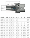 Schüssler HSK-A63 Ø25 - 4,5° - L=120 (Lang) Krimpopname