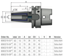 Schüssler HSK-A63 Ø10 - 4,5° - L=70 (Extra Kort) Krimpopname Cool Tool