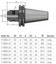 Schüssler SK40 Weldonopname Ø20 L=100