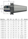 Schüssler SK40 Weldonopname Ø32 L=130 Cool Tool