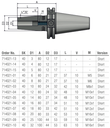 Schüssler SK40 Krimpopname Ø25 - 4,5° - L=100