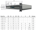 Schüssler SK40 Verlengde Slanke Krimpopname Ø3 - 4,5° - L=120