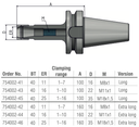 Schüssler SK40 Spantangopname ER11Mini L=100 DIN6499