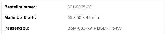 BEST 301-0065-001 Kruis Zachte-Bekken-Staal BSM-115-KV SET 65x50x45
