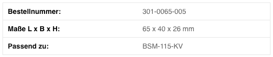 BEST Kruis Grip-Bekken BSM-115-KV SET 65x40x26