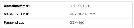 BEST Kruis Grip-Bekken BSM-180 SET 94x50x40