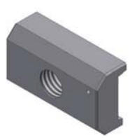 BEST Vervangplaat voor snelwisselinzet rechtse draad 50mm br
