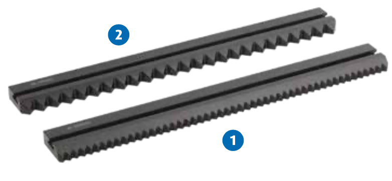 DK 345200 Schienenfix Basis Rail 350mm 1-Zijde Vertand