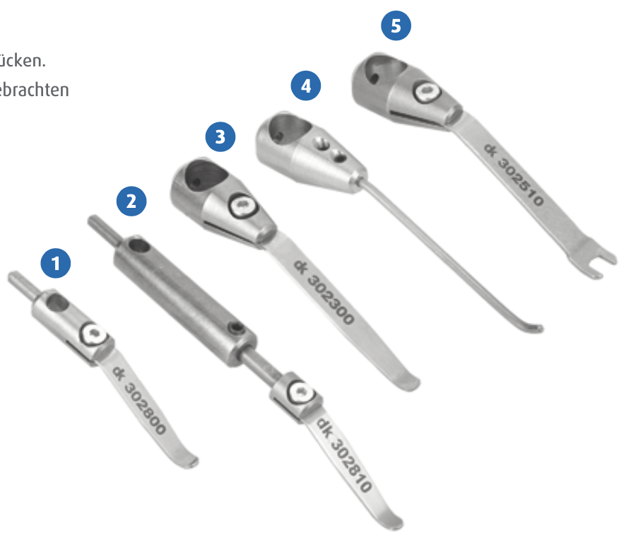 DK 302500 Federspanner für Säulen, flach 75 mm Aufnahme Ø 12 mm, T = 1,5 mm