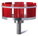 XEBEC® Ceramic Fiber Rood Ø125x75mm CNC-machine borstel L A11
