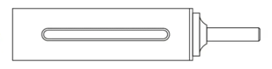 XEBEC® Huls Ø30 L=140mm uitwendige Cilindervorm opname Ø8