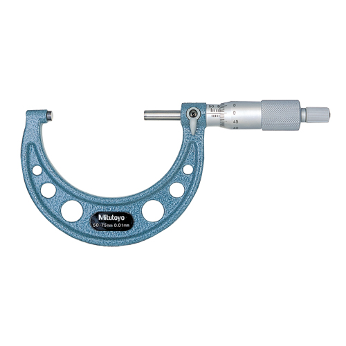 Mitutoyo 103-129 Outside Micrometer Economy Design 0-25mm, 0,001mm