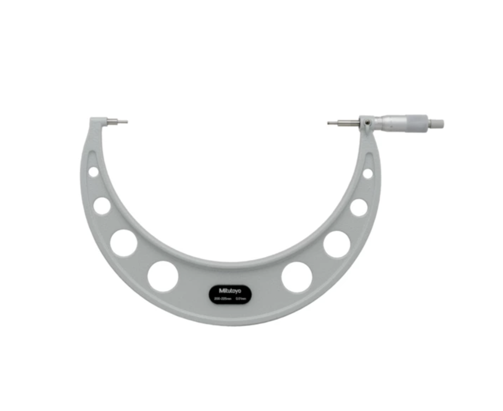 Mitutoyo 111-123 Spline Micrometer 200-225mm, 3mm Measuring Face