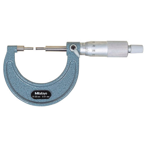 Mitutoyo 111-215 Spline Micrometer 0-25mm, 2mm Measuring Face