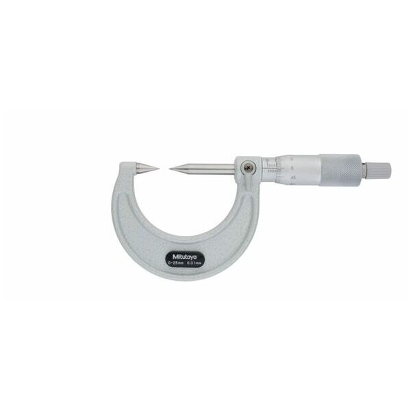 Mitutoyo 112-167 Point Micrometer with Carbide Tip 50-75mm, 15° Tip