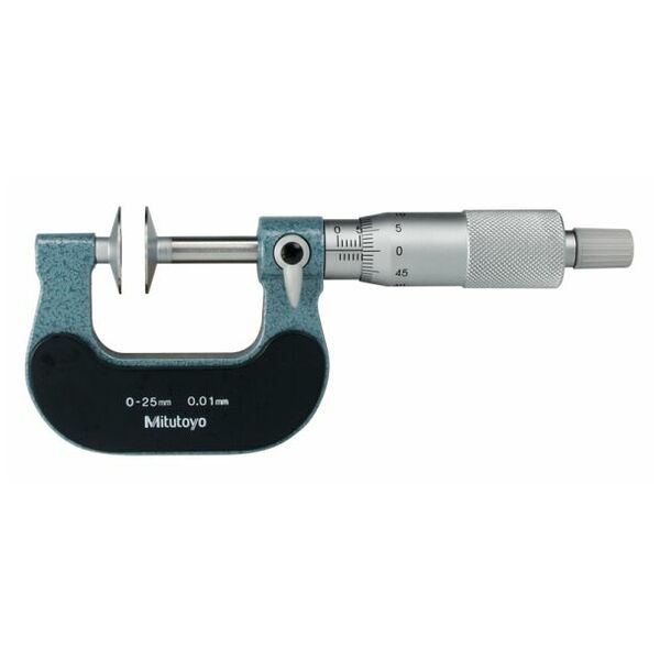 Mitutoyo 123-114 Disc Micrometer, Disks with Carbide Tips 25-50mm, Disk=20mm