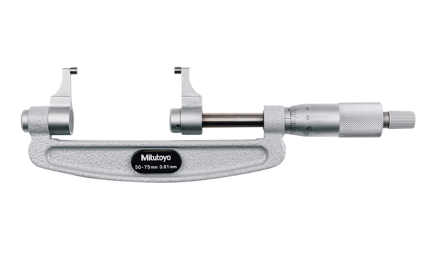 Mitutoyo 143-103 Caliper Jaw Micrometer 50-75mm