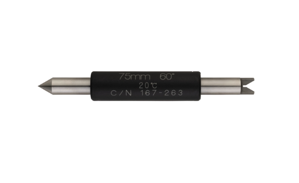 Mitutoyo 167-263 Setting Standard Screw Thread Micrometer 60°, Length: 75mm