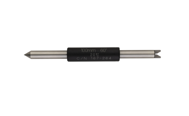 Mitutoyo 167-264 Setting Standard Screw Thread Micrometer 60°, Length: 100mm