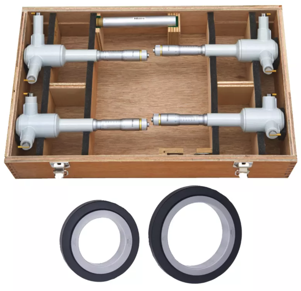 Mitutoyo 368-915 3-Point Internal Micrometer Holtest Set 100-200mm (4 pcs.)
