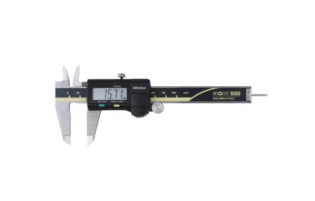 Mitutoyo 500-150-30 Digital ABS AOS Caliper 0-100mm, Rod, Thumb Roller, Data Outp.