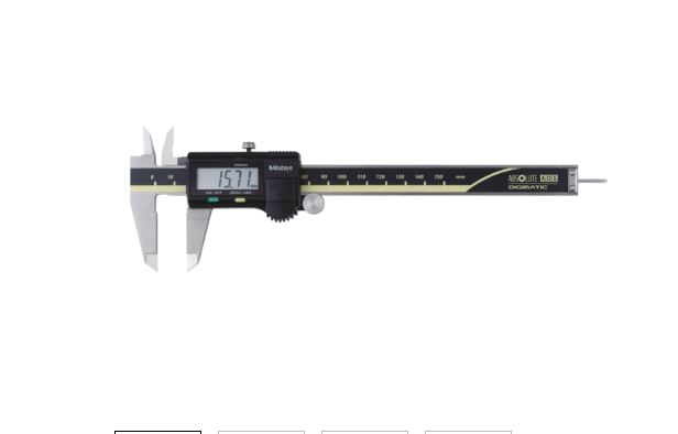 Mitutoyo 500-158-30 Digital ABS AOS Caliper 0-150mm, Rod, Thumb Roller, Data Outp.