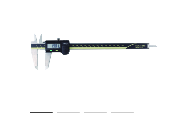 Mitutoyo 500-162-30 Digital ABS AOS Caliper 0-200 mm, Blade, Data Output