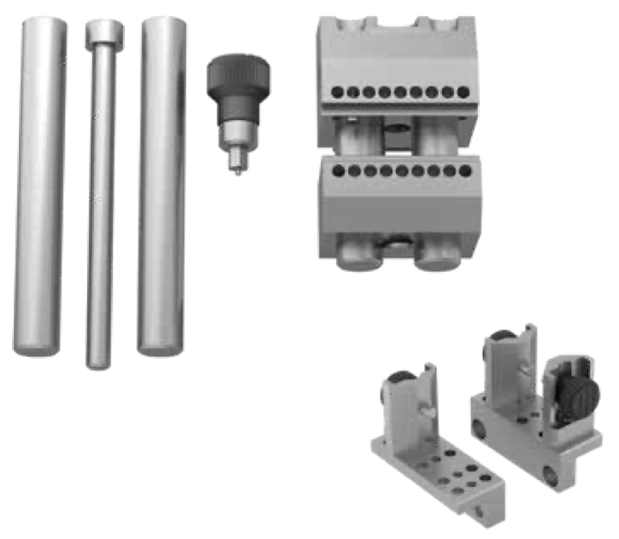 DK 440030 precision vice 50 mm for XRAY element clamping width 35 or 75 mm (with extension)