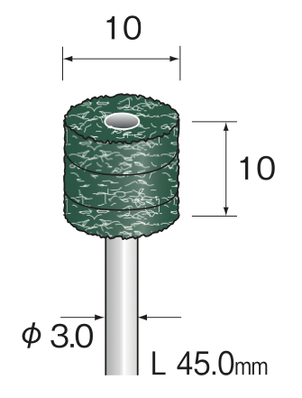 Yamazen Schuurkussen φ10 Korrel #320 (3 stuks)