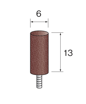 Yamazen Rubber stift φ6 L=13 #220