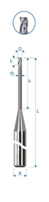 EZI VHM 3.0 mm Microfrees E25UF + EZI-ALPHA Z=3