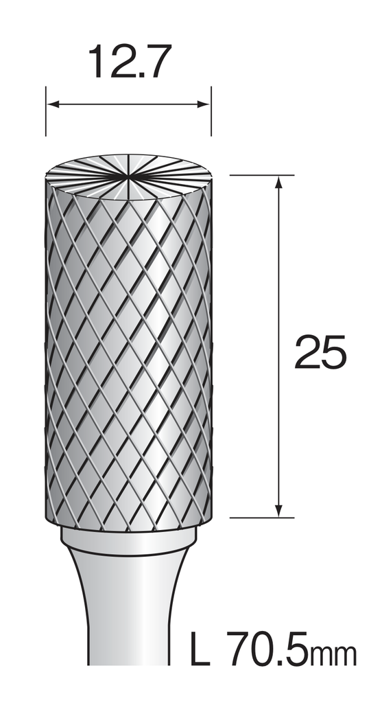 Yamazen VHM Stiftfrees kruisvertand φ12.