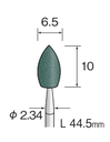 Yamazen Mounted Point φ6.5 Vlamvorm Korrel #120 (10 stuks)  
