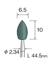 Yamazen Mounted Point φ6.5 Vlamvorm Korrel #120 (10 stuks)