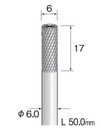 Yamazen VHM Stiftfrees kruisvertand φ6.